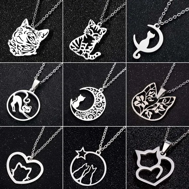 Womens Noble Cat Necklace