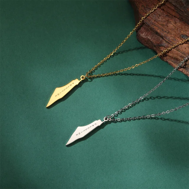 My Shape Palestine Map Pendant Necklaces for Women Men Gifts Palestinians Ethnic Map Choker Neck Chain Stainless Steel Jewelry 5