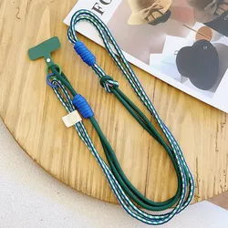Fashionable Universal Crossbody Mobile Phone Lanyard with Secure Hanging Chain - Nylon / Spandex (1441)