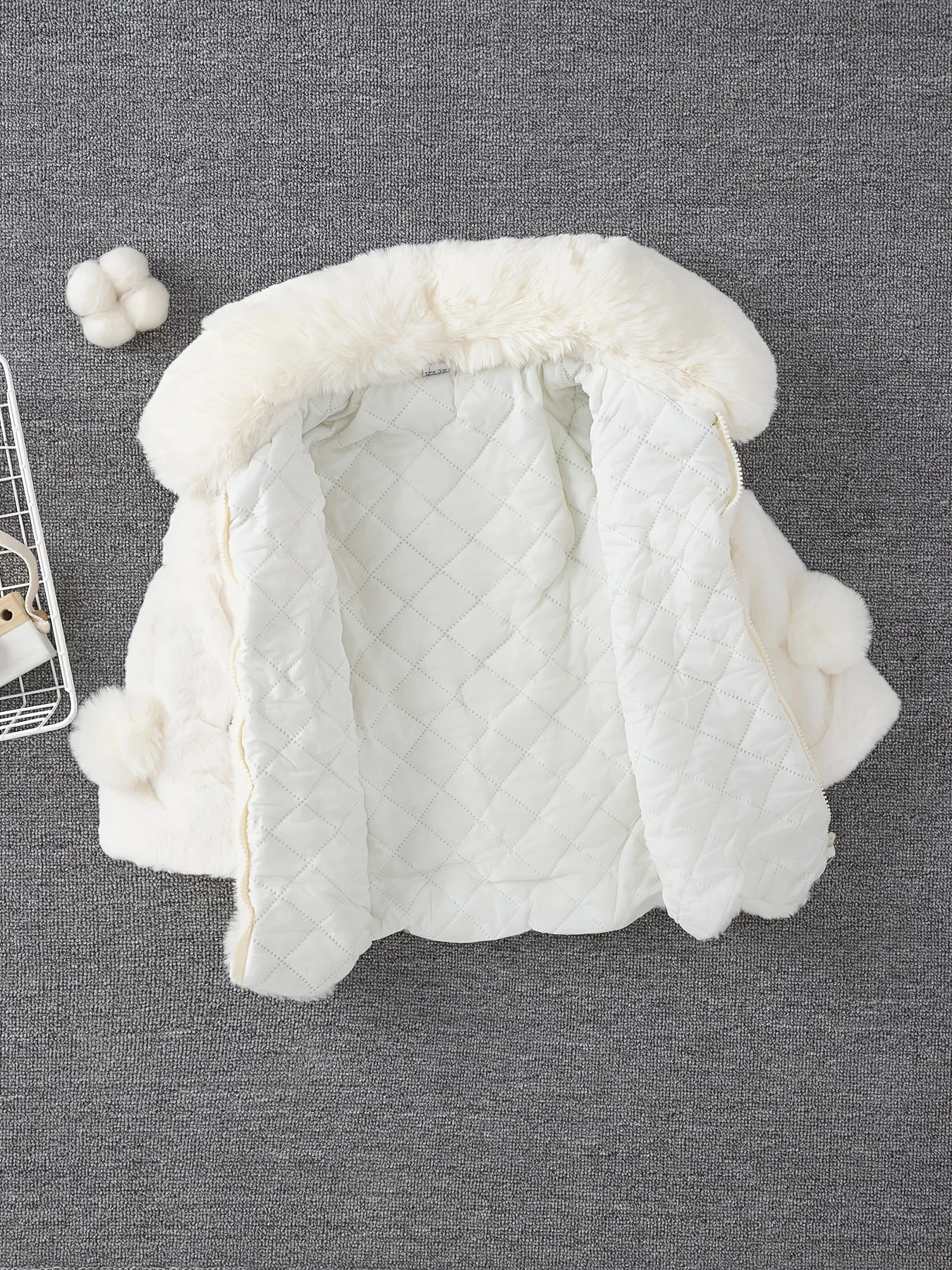 Mädchen Warme Mäntel Winter Baby Kinder Plüsch Pelz Jacken Dicke Kunstpelz Jacken Cartoon Ohr Flauschige Oberbekleidung Nette Mädchen Alle Mode Sh – Detail 16