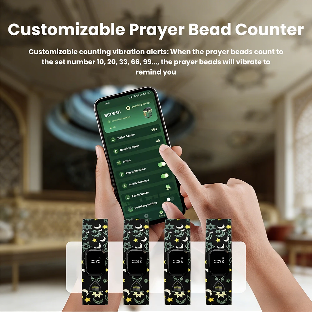 Contatore Smart APP Watch: Contatore Portatile a LED a 5 Cifre, DC 5V, con Funzione di Promemoria Orario, Indossabile, Contatore per Orologi - immagine 4