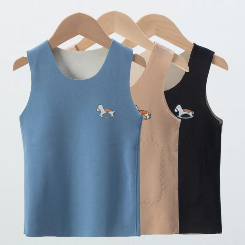ChildrensThermalVestGermanVelvetSeamlessinsideWearHeatforMen