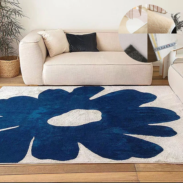 Azul Moderno Hogar Decorar Área Alfombras Para Sala De Es