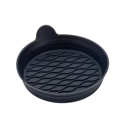 Silicone Non - Slip Car Cup Holder Coaster - Auto Interior Accessory & Decoration Mat (Black)