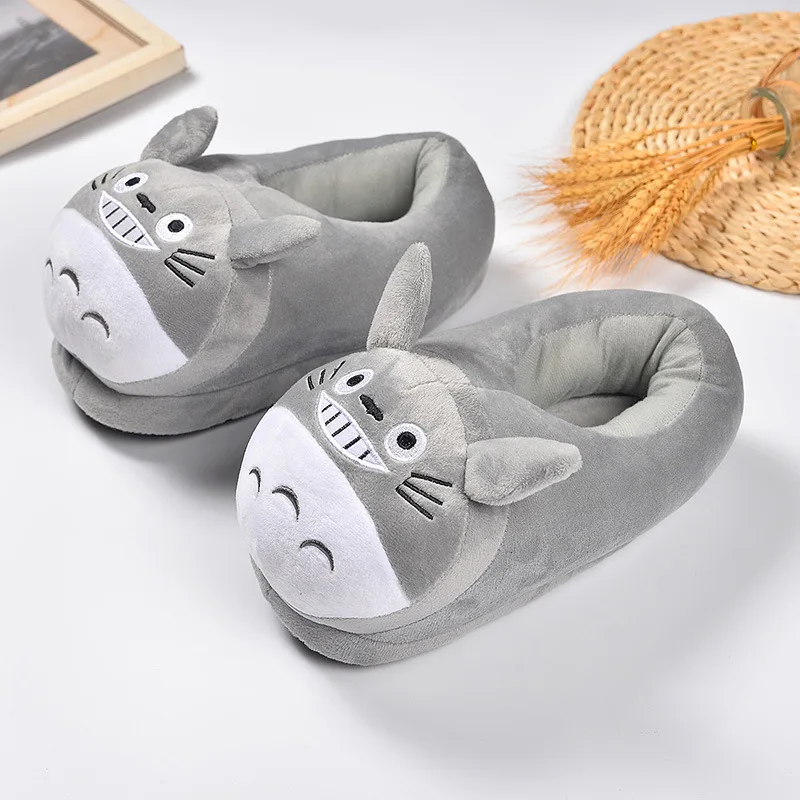 28cm Anime My Neighbor Totoro Plush Slippers Soft Stuffed Indoor Shoes Winter Warm For Woman And Man Gfits _ - AliExpress