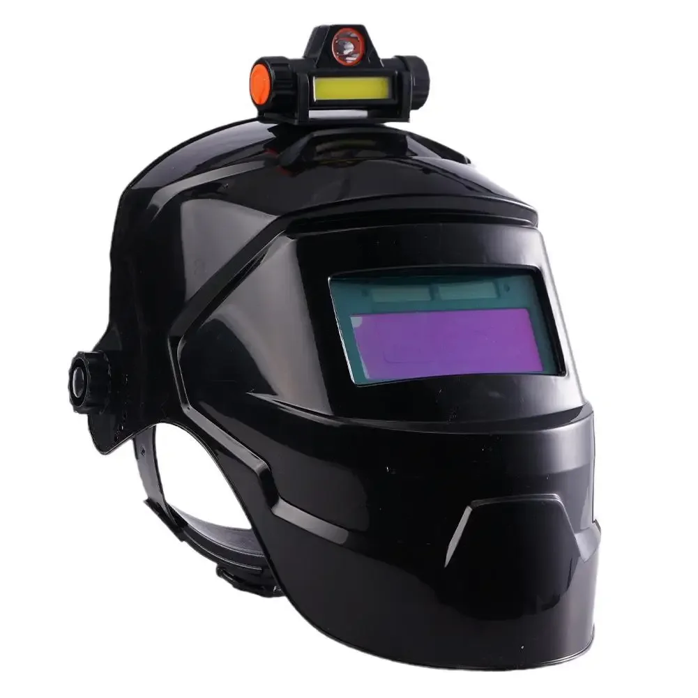 Welding Mask Rechargeable Headlight Automatic Dimming Electric Protective for Arc Weld Grind Cut Process