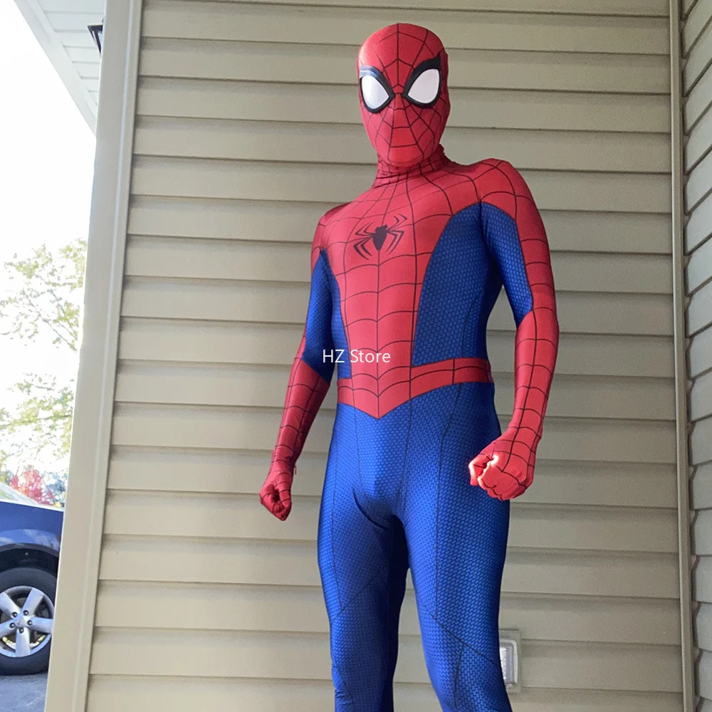 スパイダーマン コスチューム コスプレ 屋外可 スパイダーマン コスプレ 子供 大人 全身タイツ マスク取り外し