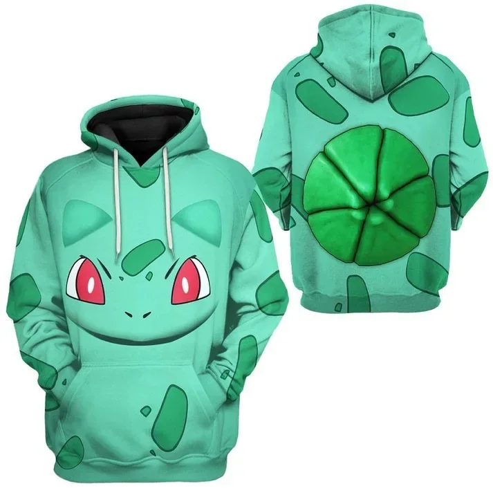 thumbnail image 1 of Pikachu Anime Elf 3D Digital Printing Fashion Casual Sweatshirt Hooded Pullover Shirt Birthday Gift, 1 of 5