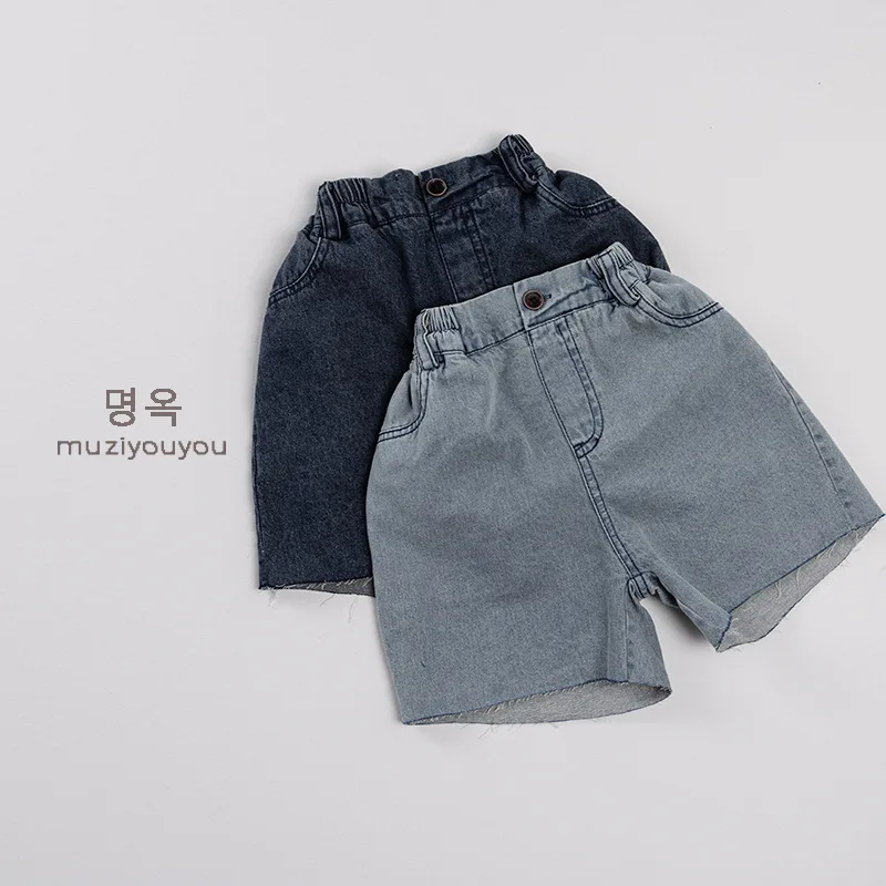 Children's Clothing, Children's Summer Denim Shorts, 2025 New Style, Thin Pants for Boys and Girls, Children's Casual Pants