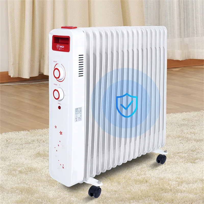 2200W Oil Heater Oil Filled Radiator Electric Heater 3-Gear Radiator 13 15 17 Fins 1000W 1200W 2200W
