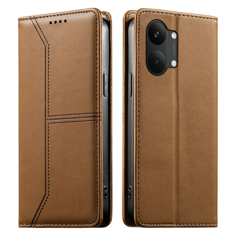 Magnetic Leather Flip Case with RFID Blocking and Wallet