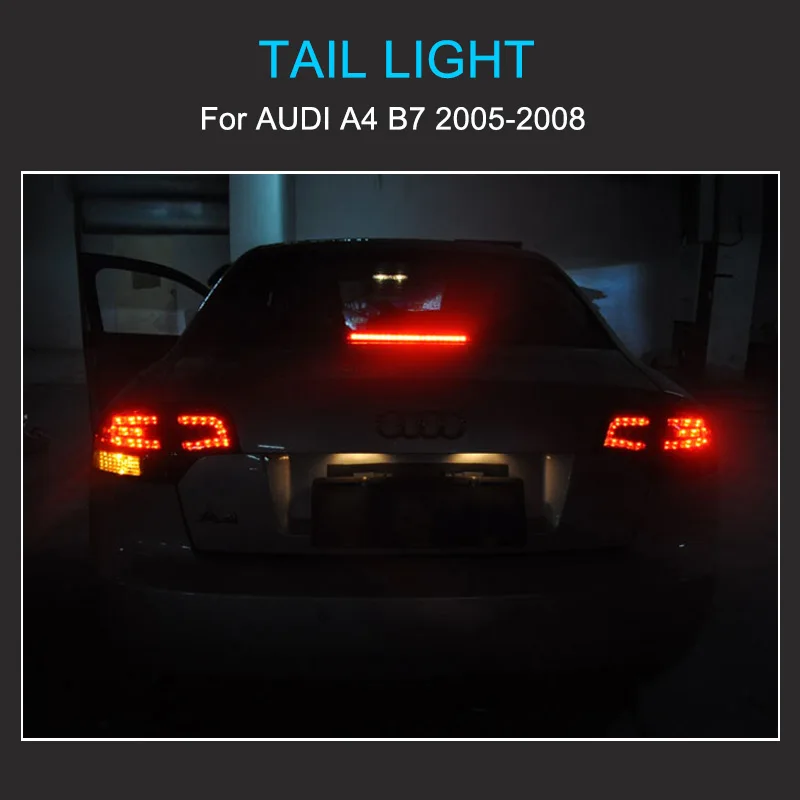 アウディA4 S4 RS4 B7セダン用LEDテールランプ 2005-2008y 左右4点セット アウディ A4 S4 RS4 B7 セダン 2005-2008y LED