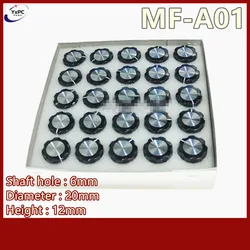 50pcs MF-A01 A01 Switch Skirt knob 6mm Potentiometer Bakelite knob Formica knob hat Rotary Pot Switch Skirt knob 6mm