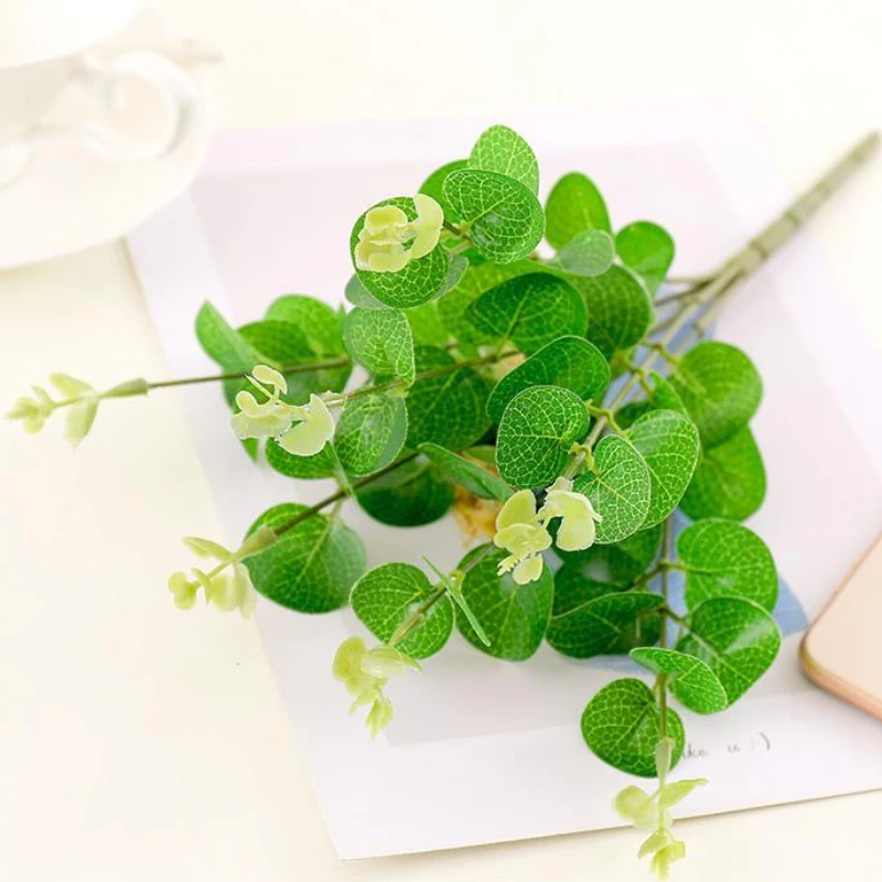 

Home garden Artificial leaves decoration & accessories fake synthetic supplies flowers Plants For home Gardening Money Leaf