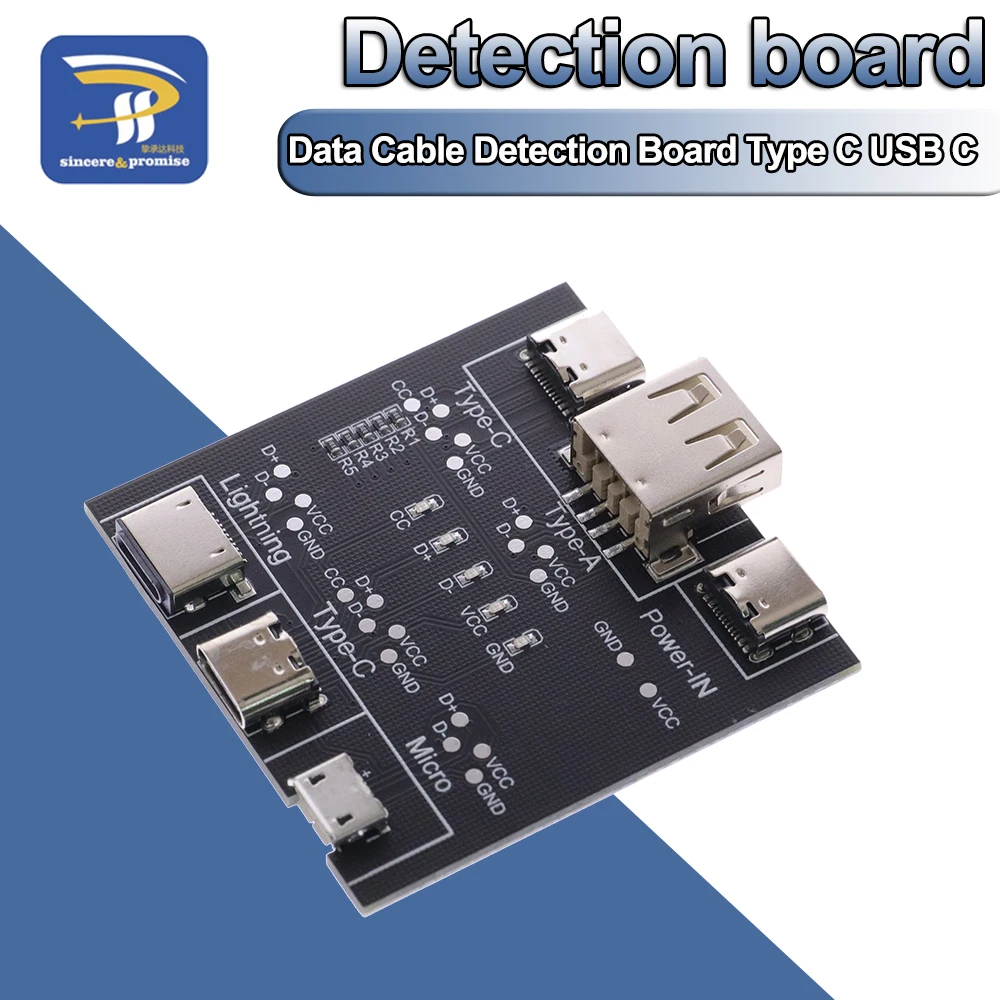 DT3DataCableDetectionBoardTypeCUSBCMicroUSBCableTester