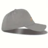 Adjustable Breathable Cotton Baseball Cap - Versatile Embroidered Croissant Pattern Dad Hat with Sunshade for Outdoor Sports 5