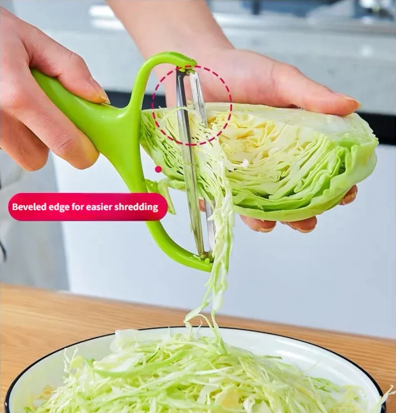 Description Picture 4 of item1/2/3pcs Wide Mouth Grater for Cabbage Manual Fruits Peeler Knife Multifunction Vegetables Slicer Cutter Vegetable Tools