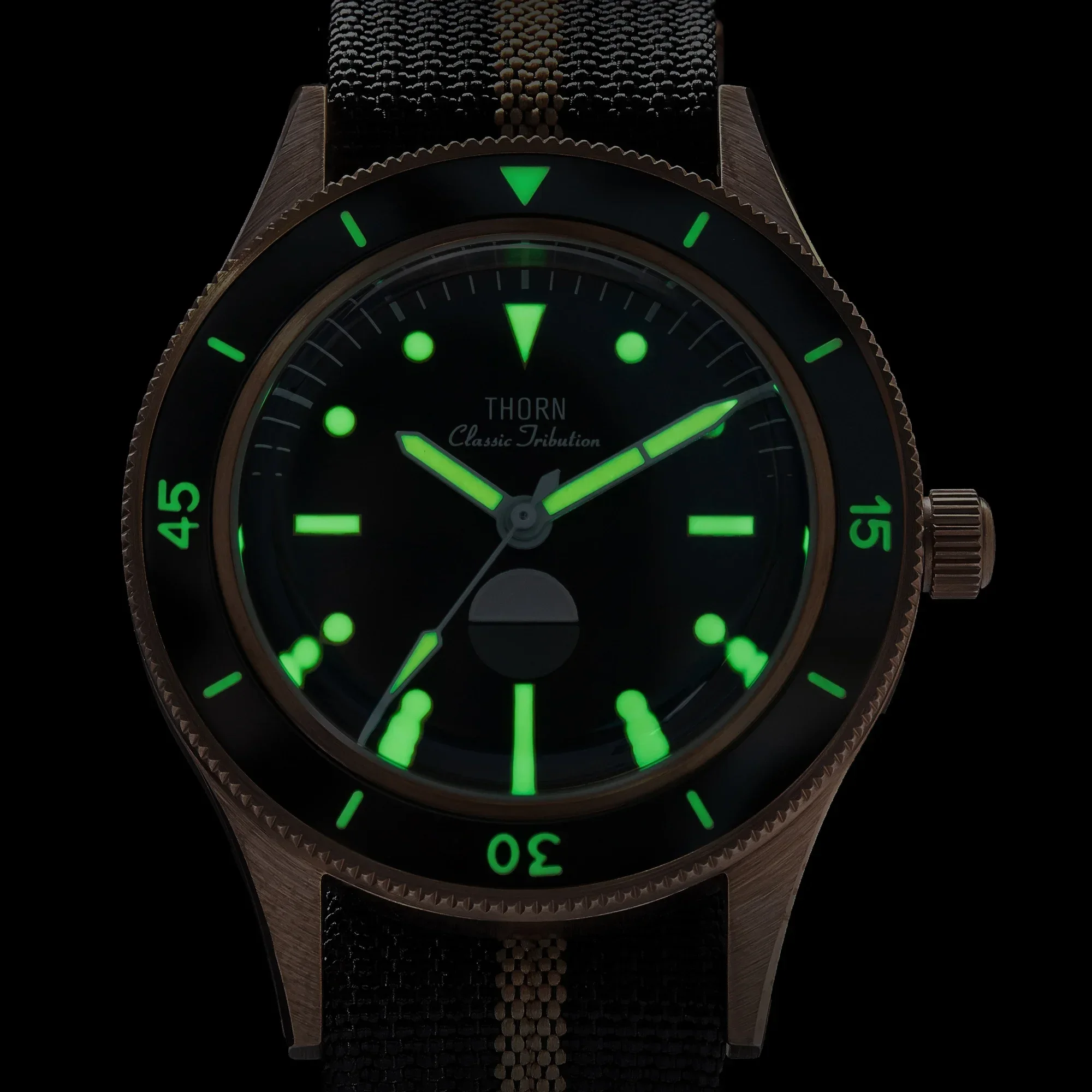 Часы наручные THORN 50-Fathoms из олова и бронзы, цвет в ассортименте ...