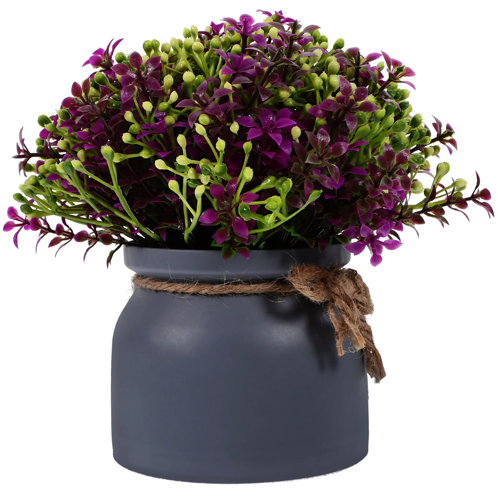 

Artificial Potted Flowers Fake Small Plant Pot Faux Succulent Plants Plastic Flowers Bonsai Indoor Outdoor Home Kitchen Office