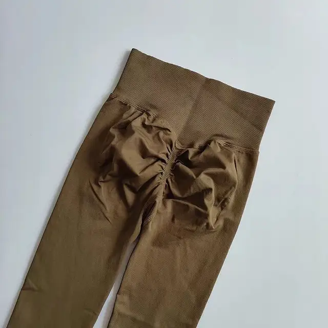 Leggings de yoga taille haute pour femmes, sans couture, effet push-up, pour le sport, le fitness, la course à pied, rehaussement des hanches, très élastiques, pour la gym