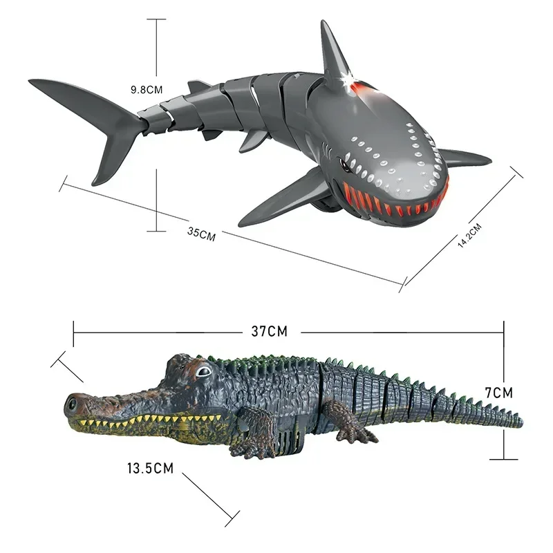 Remote Control Animal Funny RC Shark Toy  Bath Tub Pool Electric Toys for Kids Boys Children Cool Stuff Sharks Submarine  Prank 6
