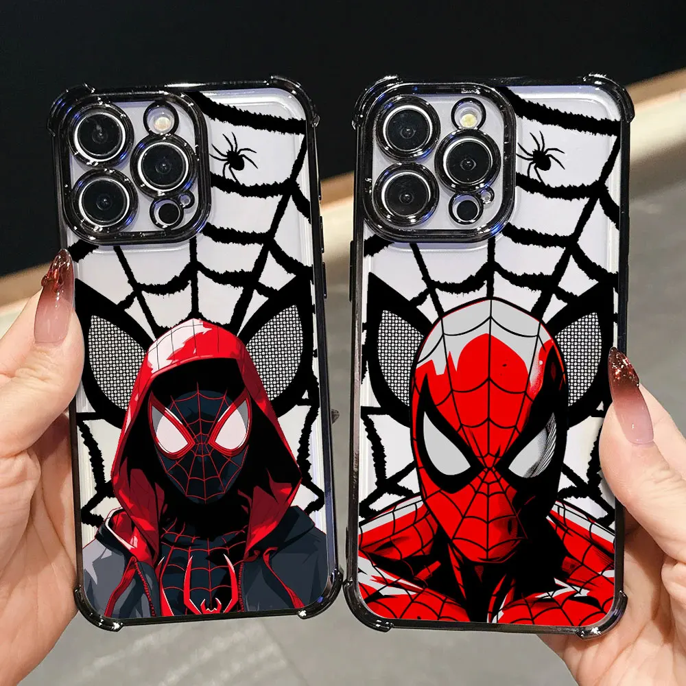 Spiderman Miles Morales Protective Phone Case - Anti-Fall Hero Design