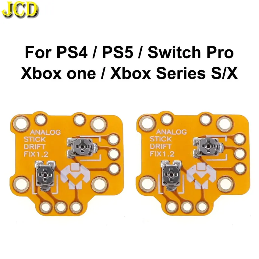 Jcd 2Pcs Analog Stick Drift Fix Pcb Flex Per Ps4 Ps5 Xbox One Series X Per Ns Switch Pro Gamepad Joystick Drift Repair Module