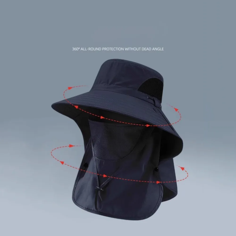Fishing Hat Men's Sunshade Hat Summer Sunscreen Big Eaves Comprehensive Outdoor Leisure Face Covering Proof Mountaineering Hat