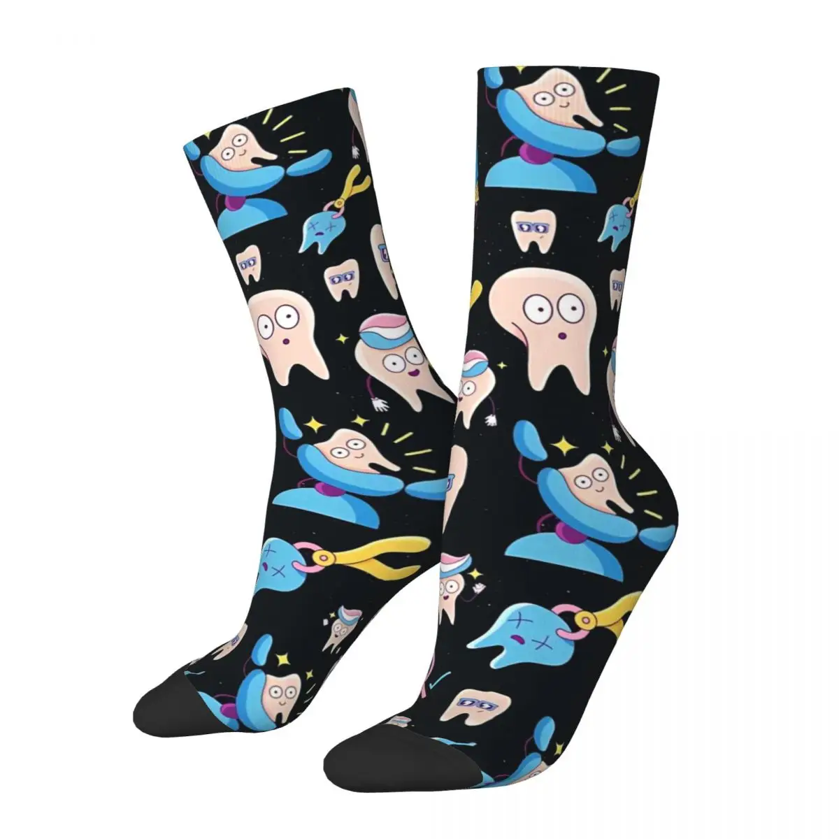 

Teeth Men Women Socks Outdoor Novelty Spring Summer Autumn Winter Stockings Gift