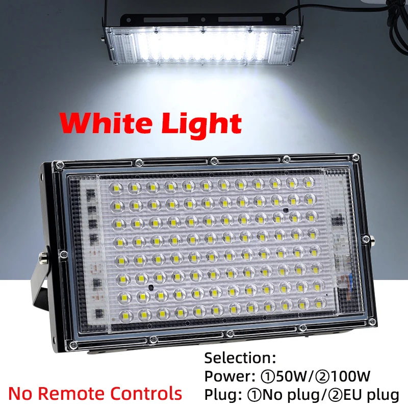 ตัวเลือกสินค้า ไฟสปอร์ตไลท์ LED ส่องสว่างกลางแจ้ง 50-100W กันน้ำ IP65