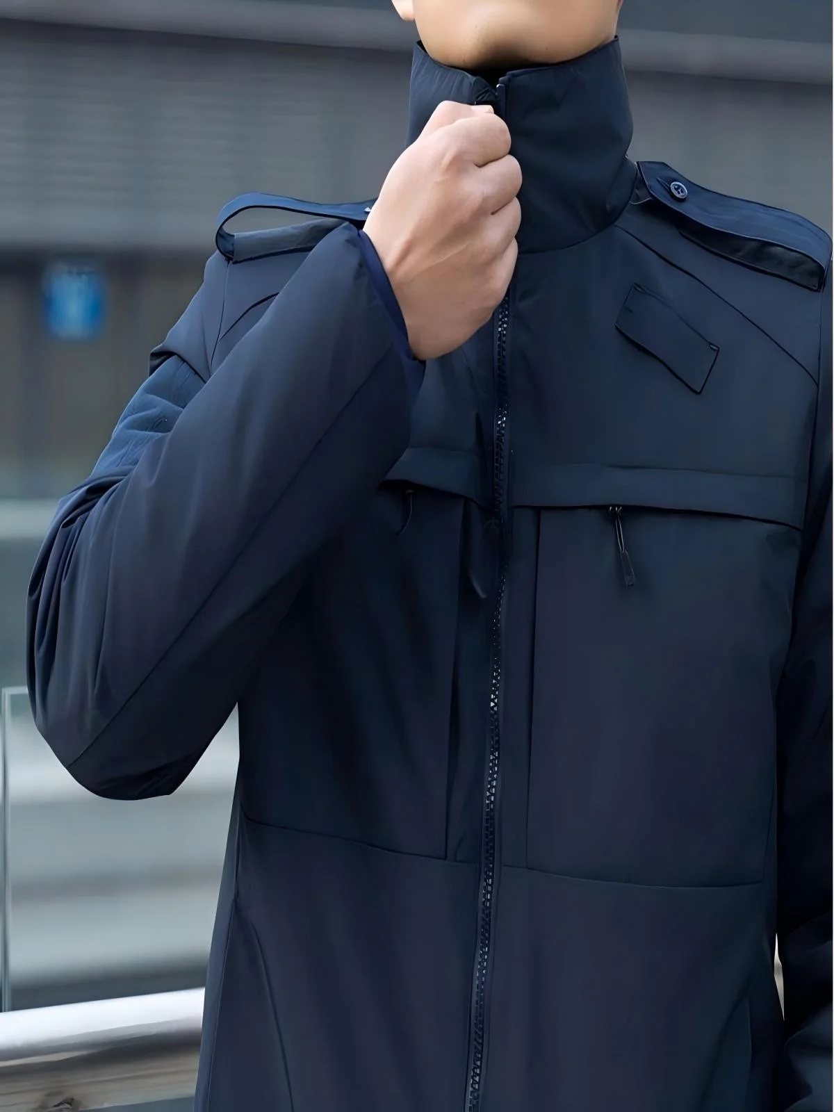 따뜻한 야외용 남성 재킷 C5 코튼 작업복 방풍 방수 출퇴근용 겨울 블루 상의 전술 훈련 코트