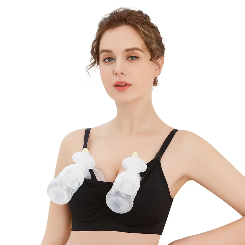 Soutien-gorge Mains Libres Pour Tire-lait - Tout-en-un Réglable, Allaitement Et Pompage, Taille XXL, Coton Et Nylon