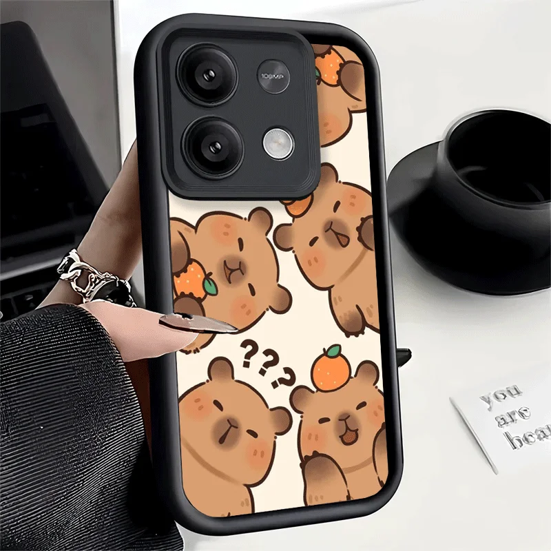 Capybara Cartoon Cute Soft Phone Case Shell