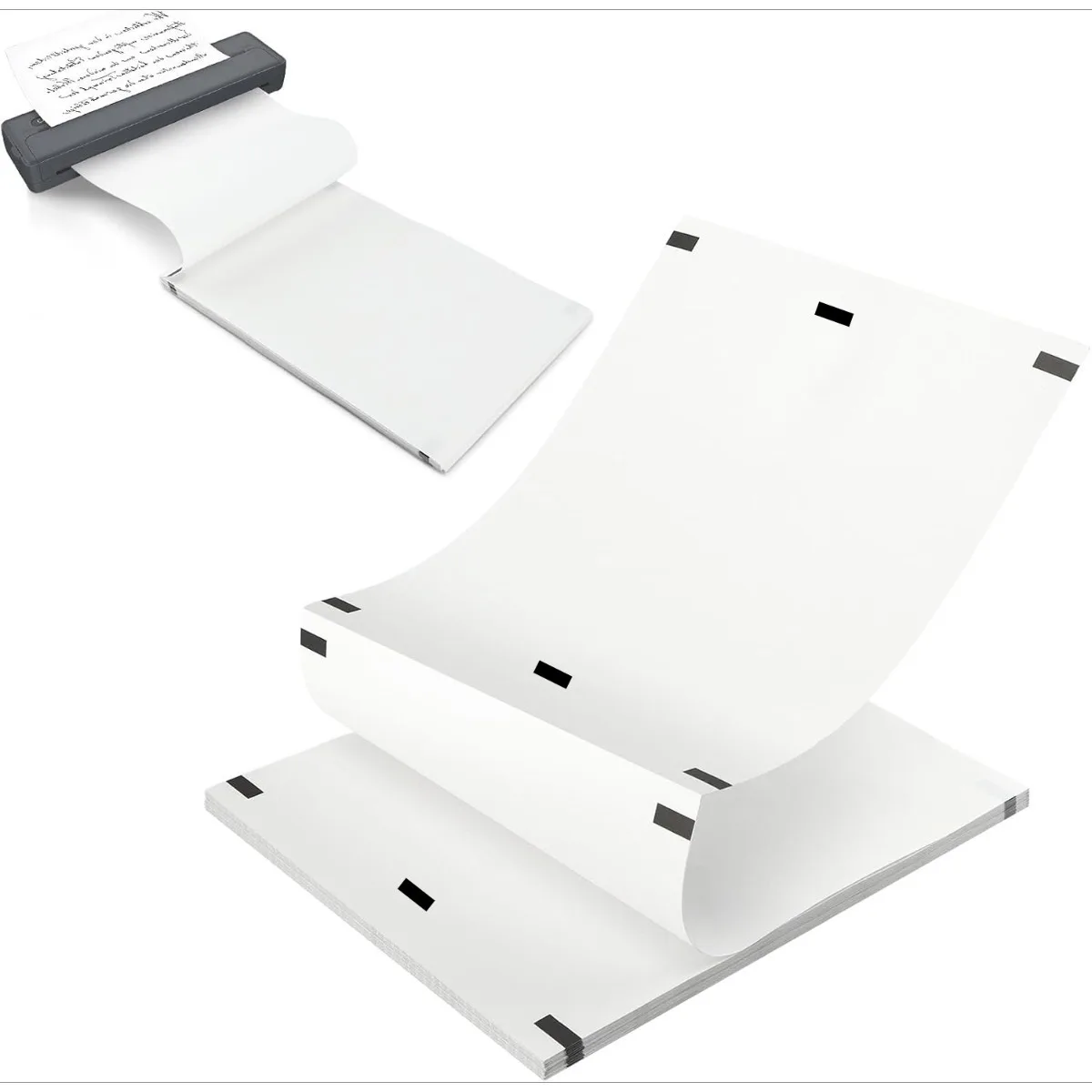 Portable A4 Thermal Paper Roll Quick-Dry Clear Printing High Resolution for Label Makers/Office Printers Fast Shipping Supplies