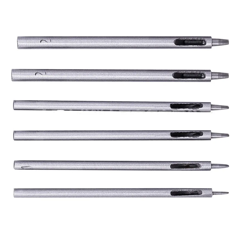 Leather Hole Puncher Leather Hole Punch Leather Punch Tool Round Hole Punch Cutter Set Hole Punch Cutter Set Round Hole Punch Set Leather Hole Punch Hollow Drilling Tools Handmade Belt Punching DIY Leather Handicraft Puncher Set Tool 0.8MM-2.5MM