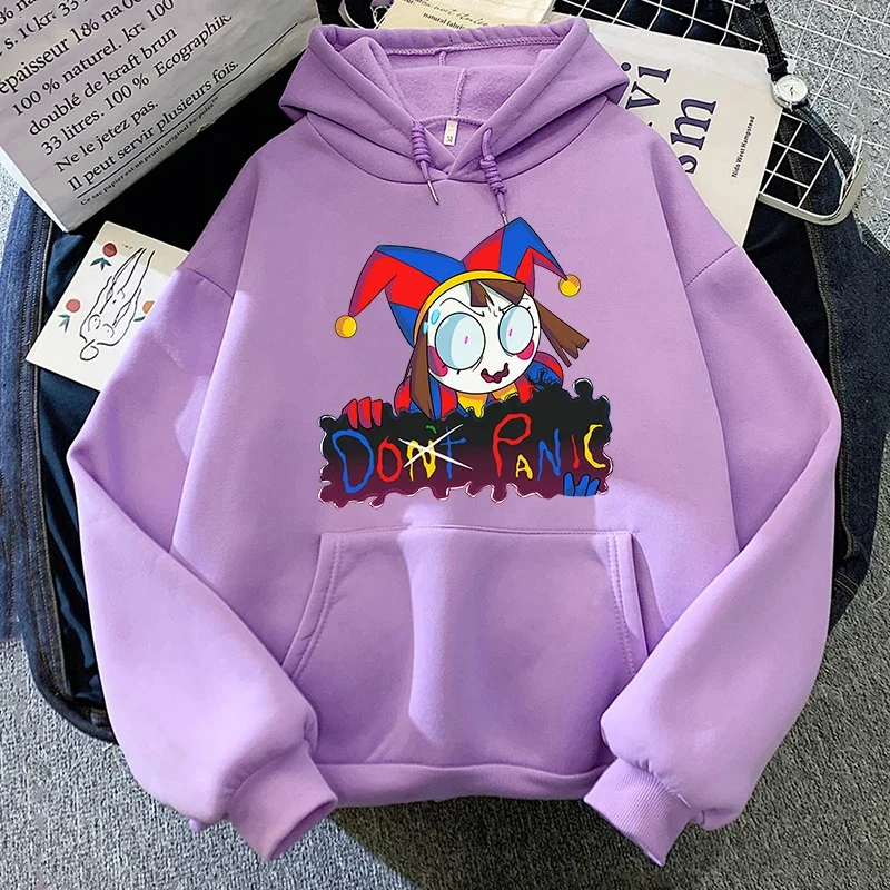 

THE AMAZING DIGITAL CIRCUS Hoodie Cartoon Sweatshirts Kawaii Women Pullover Anime Clothes Men Long Sleeve Fleece Manga Hoody