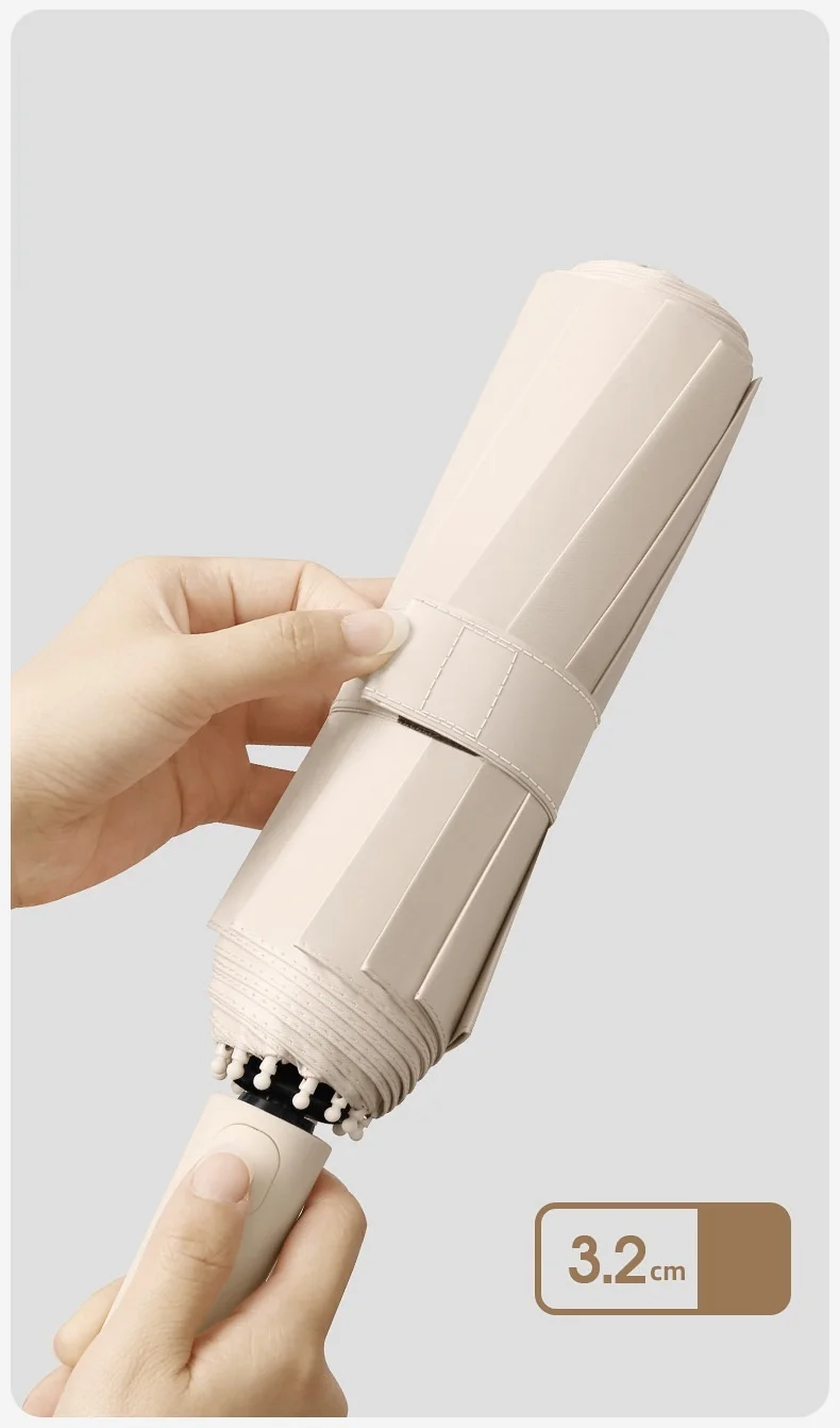 Extra Large 12-Bone Fully Automatic Folding Umbrella – Windproof Portable Rain Umbrella with Dual-Use Reverse Design & Black Glue UV Protection