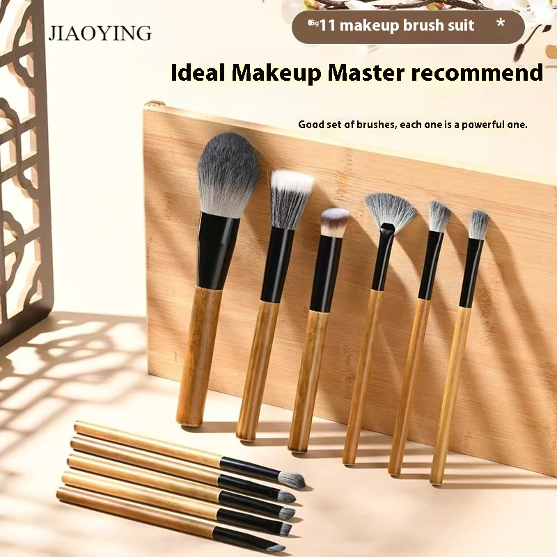 Professional Makeup Brushes Set 11 Pcs Soft Bristles for Beginners Foundation Brush  Makeup Brushes Set zestaw pędzli 5