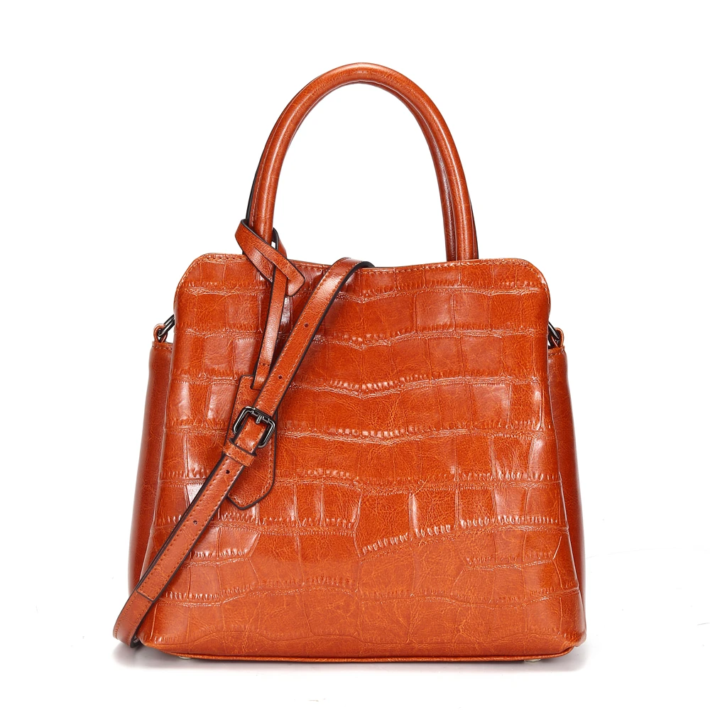 Women Bag Large Capacity Tote Bags New Handbags Oil Waxed Leather Women's Bags One Shoulder Crossbody Women's Bags