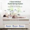 King Mattress  Strengthen Firm 12 Inch King Size Mattress in A Box  Hybrid Mattress King Size with High Density Memory Foam 4