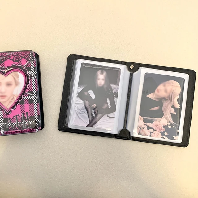 Ins Dark Cool 3 Hüvelykes Mini Fotóalbum Kpop Korea Style Idol Star Chasing Storage Book Heart Hollow Collect Binder Album - Image 3