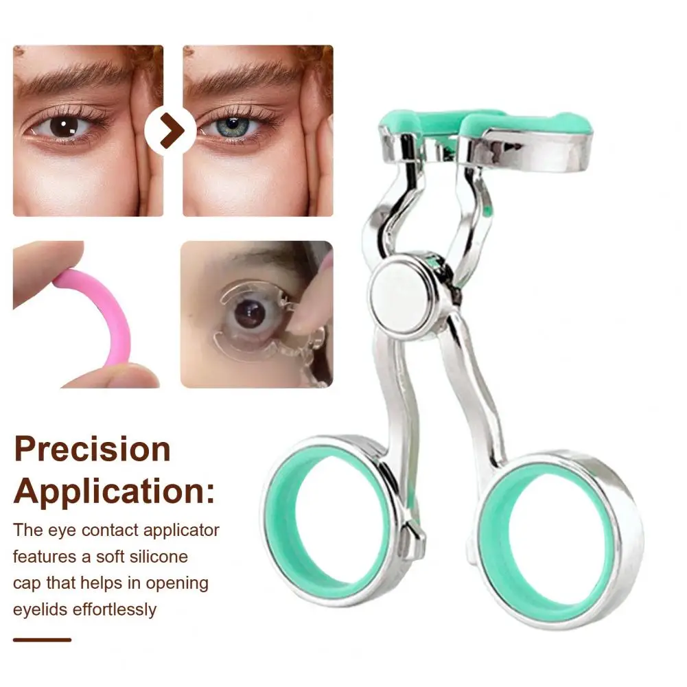 Contact Lens Applicator Tool with Case Tweezers Insertion Tool Pupil Expander Travel Kit for Easy Contact Lens Wear