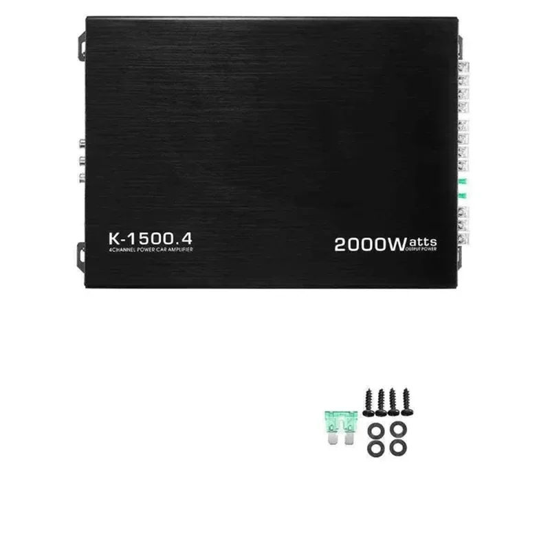 L93A-Class AB Car Audio Modified 4-Channel 4X80w High-Power Audio Amplifier Four-Door Speaker Active Subwoofer Stable Output