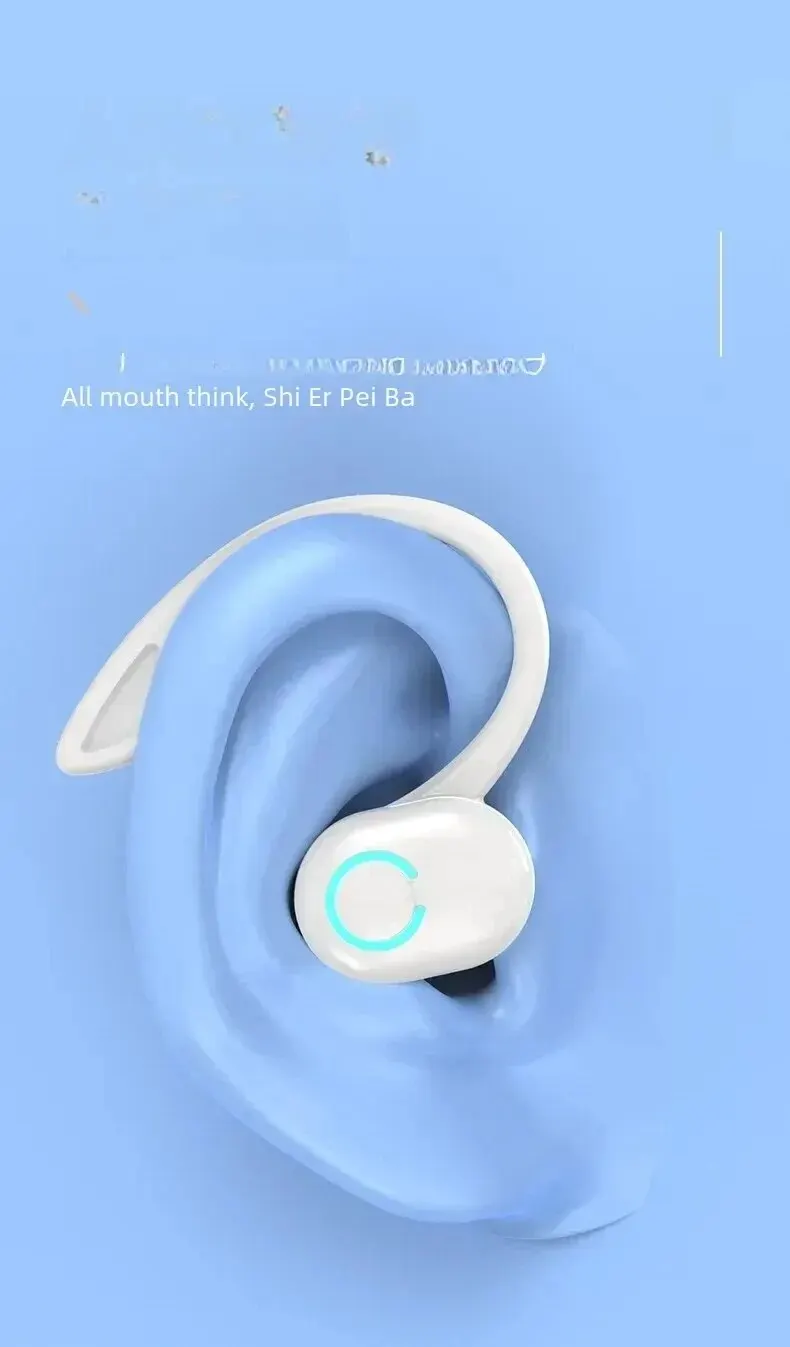 Description Picture 5 of itemWaterproof Hanging Single Ear-Hook Earbuds Bluetooth-compatible 5.2 Noise Cancelling Sports Wireless Business Earphones Headset