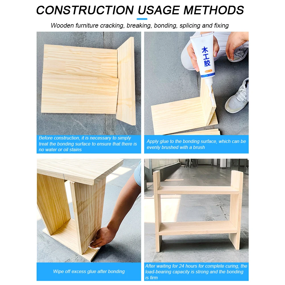 Repair Glue Furniture Wood Glue Strong adhesive Waterproof Fast-Drying Super Viscosity Furniture Repair Glue for Carpenters Repair