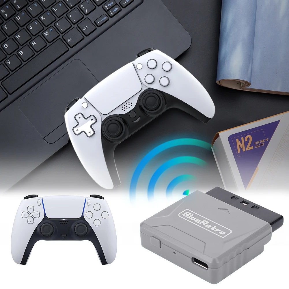 Wireless Controller Adapter For PS1 PS2 Gamepad Mini Receiver Adapters For Switch/8bitdo/PS4/PS5/Xbox One S/Wii Game Controllers