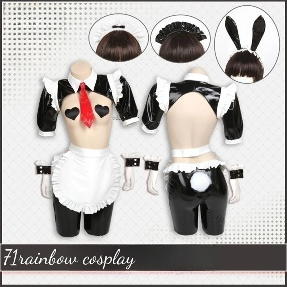 

Original Design Reverse Rabbit Cosplay Female And Male Maid Bunny Girl Sets Uniforms Leather Lingeries Sexy Cosplay