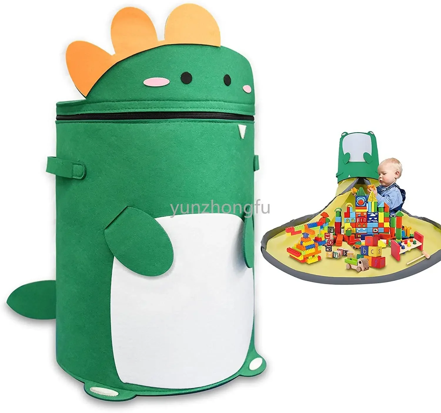 

New Felt Pouch Toy Game Mat 2-in-1 Drawstring Toy Storage Bag