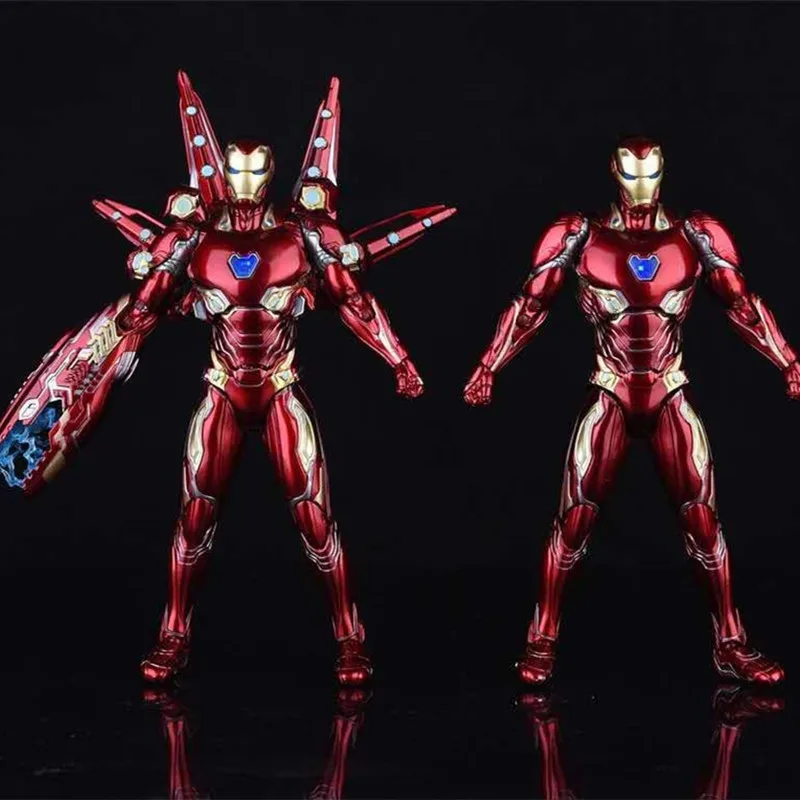 

Avengers Collectible Iron Man The Carved Nano Version Has Wings Mk50 Figure Action Figure Model Box Kids Toys Holiday Gifts