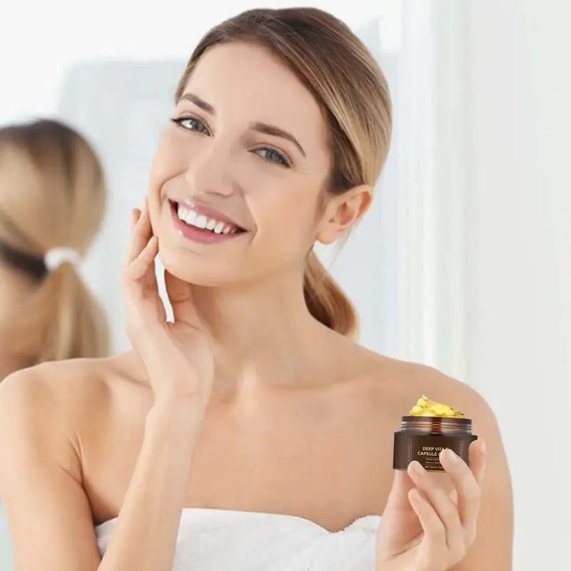 Vitamin C facial cream Brighten skin fade blemishes remove fine lines wrinkles Deep Nourishing Moisturizing Cream Firming Cream